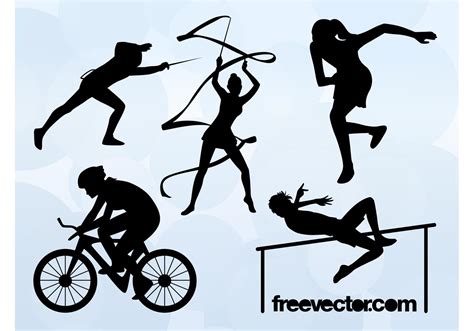 Olympic Sports Silhouettes Download Free Vector Art Stock Graphics