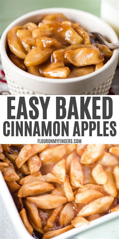 Mar 07, 2021 · these cinnamon baked apples are filled with a delicious oat crisp and can be enjoyed on their own or topped with ice cream or cream. How to Make Delicious Baked Cinnamon Apples | Flour on My ...
