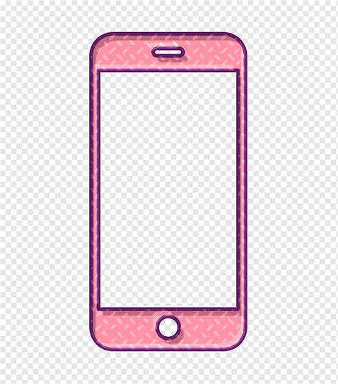 Apple Icon Device Icon Iphone Icon Mobile Icon Smartphone Icon Pink