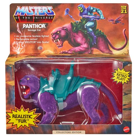 buy masters of the universe origins panthor action figure realistic fur collectors edition
