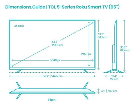 65 Inch Tv Dimensions With Photos