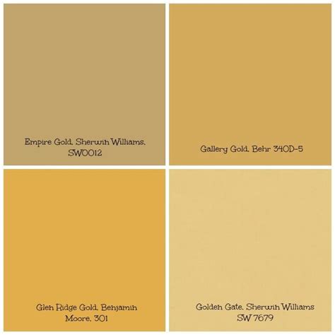 Gold Tinged Wall Paint Can Create A Warm And Bright Atmosphere