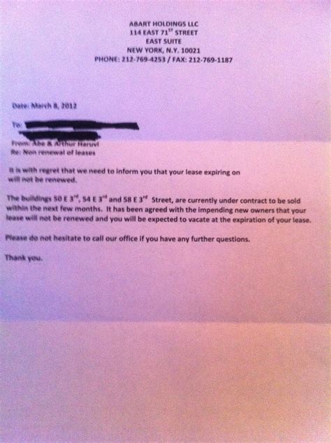 This letter shall serve as my written notice of intent to vacate the premises. Letter Of Not Renewing Lease - Free Printable Documents