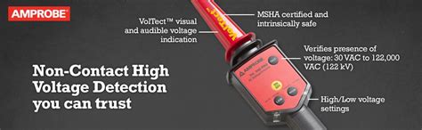 It comes with a shotgun adapter for the bright visual led indicator and loud audible alerts. Amprobe TIC 300 PRO Intrinsically Safe High Voltage ...