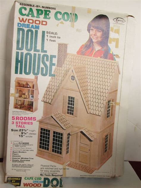 Vintage Dollhouse Kit Arrow Brand Complete Cape Cod Plus Etsy
