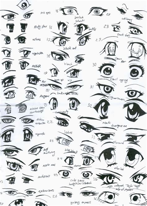 How To Draw Anime Eyes Coloring Pages