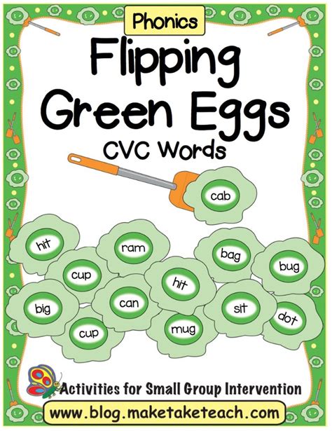 Flipping Green Eggs Cvc Words Sight Words Cvc Words Cvc Words