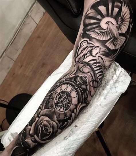 Half sleeve tiger tattoo design: Amazing Black and White Full Sleeve Tattoo Ideas - Best ...