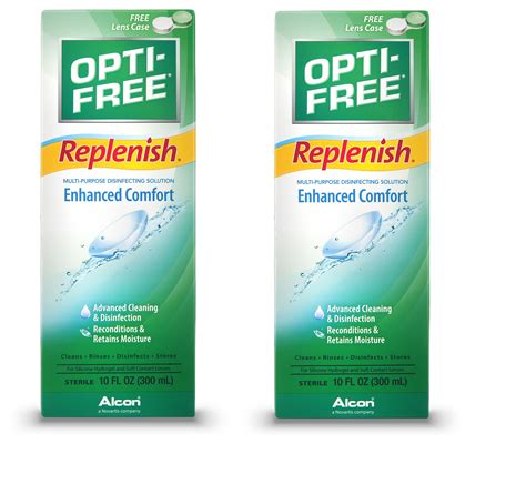 Opti Free Replenish Contact Lens Solution Multipurpose Disinfecting