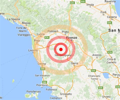 Terremoto in Toscana oggi 25 ottobre 2016 : scossa nettamente avvertita