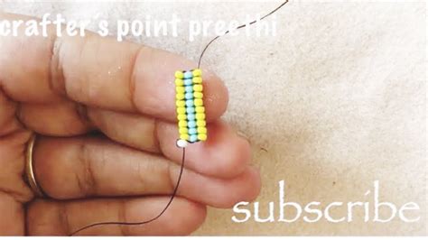 Stitches Flat Square Stitch Tutorial Bead Weaving Techniquehow To