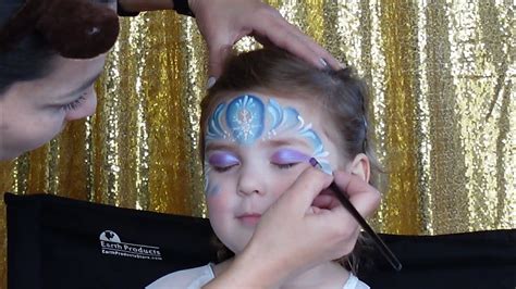 Beautiful Elsa Face Painting Quick And Easy Design Kraze Palette
