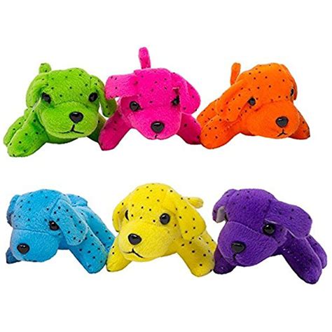 Find your favorite animal in a wide variety of stuffed animal toys! Plush Neon Dogs (1 Dozen): Bulk Set of Mini Puppy Stuffed Animals - Extra Soft Design In ...