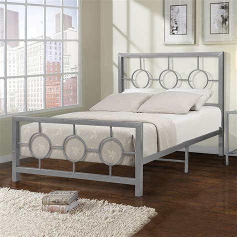 Home Source Eternity Metal Circle Design Full Bed Frame