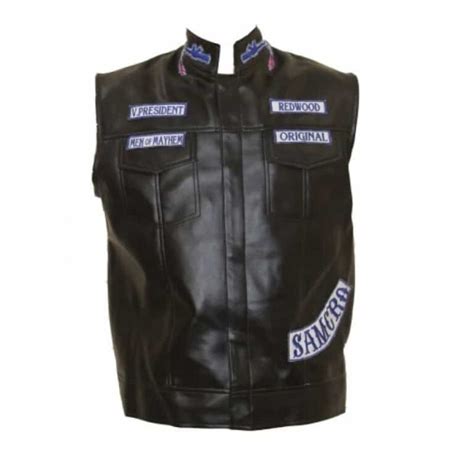 Sons Of Anarchy Jax Teller Black Vest Film Leather Jacket
