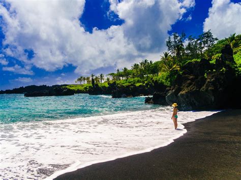 Nestled between black lava cliffs and framed by tropical flora, wai'anapanapa beach provides dramatic contrasts and colorful surroundings. The amazing plantlife on one of the world's most beautiful ...