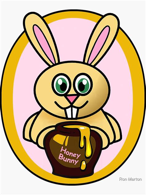Honey Bunny Sticker By Ronmarton Redbubble