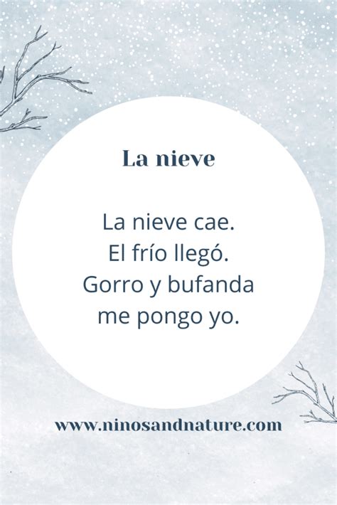 Spanish Winter Poems For Kids Great Spanish Poetry About Winter