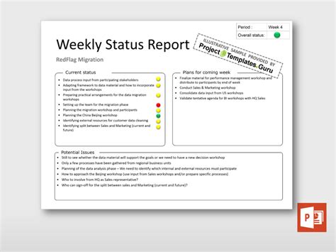 Sample Weekly Status Report Template In Microsoft Word Apple Pages Vrogue