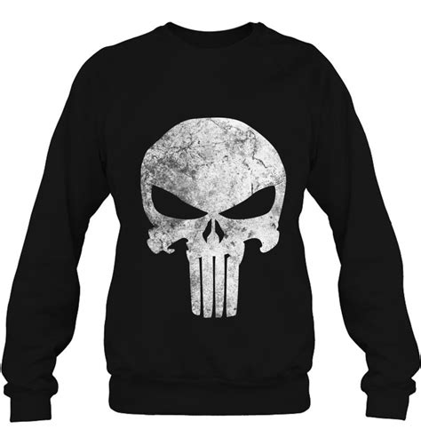 Marvel Punisher Skull Symbol Distressed Graphic C1 Ver2