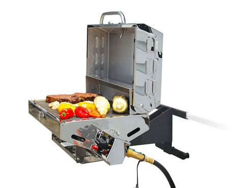 Camco Olympian 5500 Stainless Steel Portable Gas Grill Connects To Low