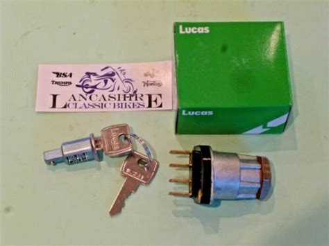 Bsa B25 B44 A65 Triumph T100 T120 Tr6 Lucas Ignition Switch And Keys
