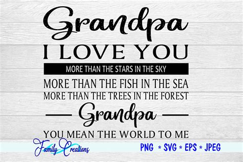 What I Love About Grandpa Printable