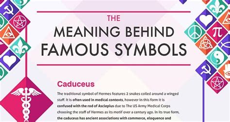 Meaning Behind Famous Symbols Infographic