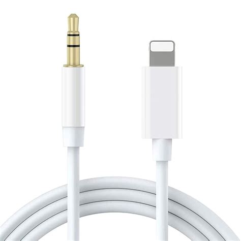 Apple Mfi Certified Iphone Aux Cord For Car Lightning To 35 Mm