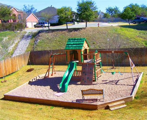 Pea Gravel Play Area In Backyard Everlast Contracting Co Playground