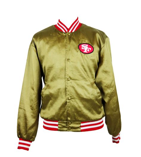Vintage Swingster 49ers Gold Satin Jacket 5 Star Vintage