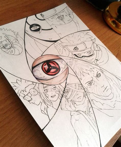 Obito Uchiha Credits To Artist Madara Uchiha Desenhos Arte Naruto