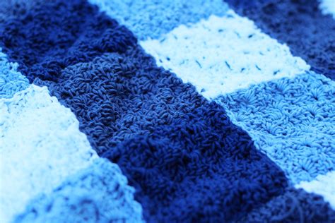 Crochet Gingham Picnic Blanket Sewrella