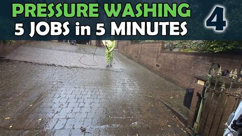 Pressure Washing Timelapse Compilation A Satifying Video Of 5 Jobs In