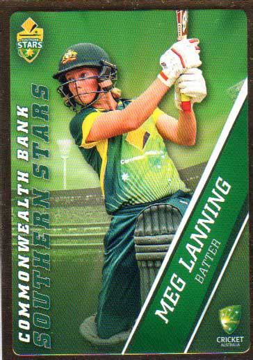 201516 Ca And Bbl Cricket Gold Parallel Ps56 Meg Lanning Southern Stars