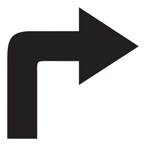 Right Turn Arrow Vector Art Icons And Graphics For Free Download