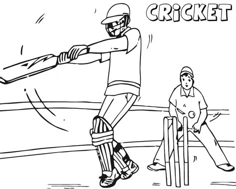 Discover 84 Newest Cricket Sport Coloring Pages 100 Free Printables