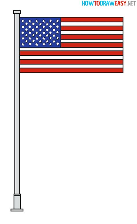 How To Draw New York Flag Step By Step Mariani Ruence