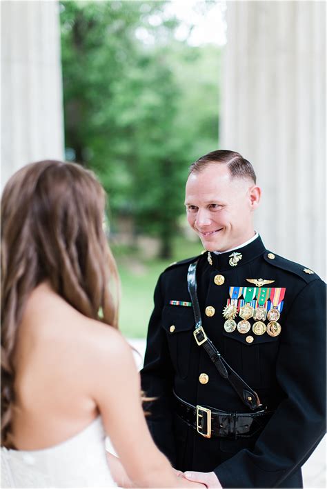 Intimate Military Wedding At Dc War Memorial Weddings