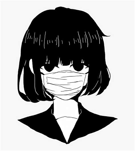 Aesthetic Anime Girl With Mask Zerkalovulcan