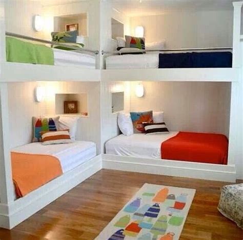 Of course, the resulting size will rely significantly on the size of the bunk beds, as will the ladder's location. Guests | Bunk bed designs, Corner bunk beds, Bunk beds with stairs