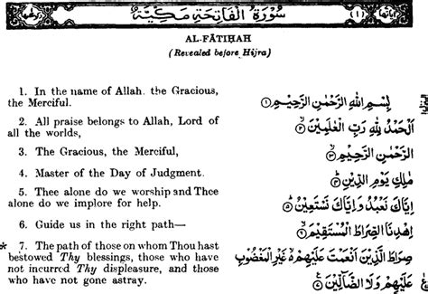 Noor Ki Barsat Surah Fatiha In Arabic Urdu And English Translation