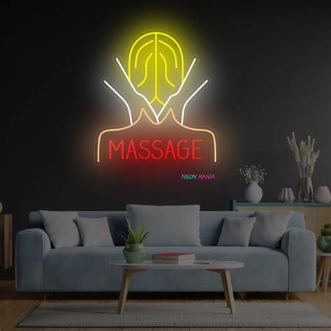 Body Massage Neon Sign Spa Salon Led Light Custom Wall Decor Etsy