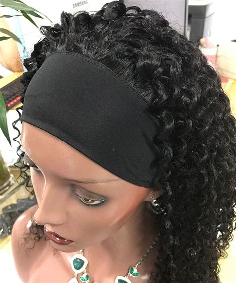 Best Hot Sales Deep Curly Headband Wigs For Black Women 150 Density