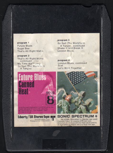 Canned Heat Future Blues 1970 Liberty 8 Track Tape