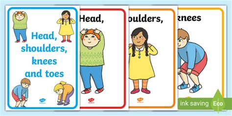 Head Shoulders Knees And Toes Posters Teacher Made