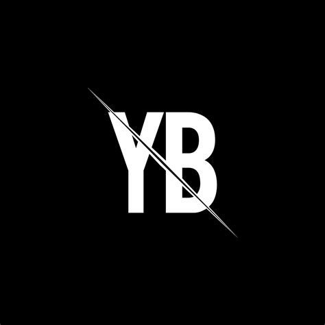 Yb Logo Monogram With Slash Style Design Template 3747210 Vector Art At