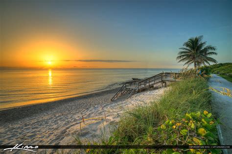Florida Beach Sunrise At Tequesta