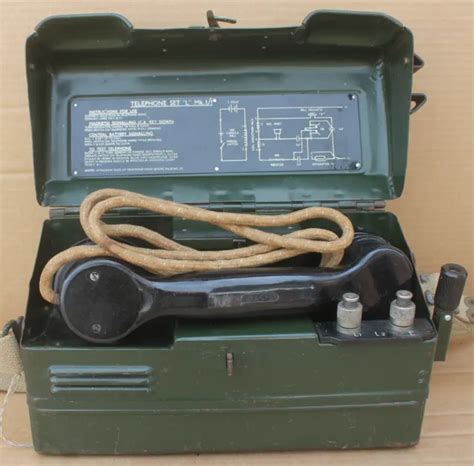 Collectable Ww21940s British Army Type Field Telehone L Mk11 Ya6989