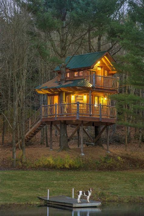 Moose Meadow Lodge And Treehouse Adirondack Style Log Cabin On 86
